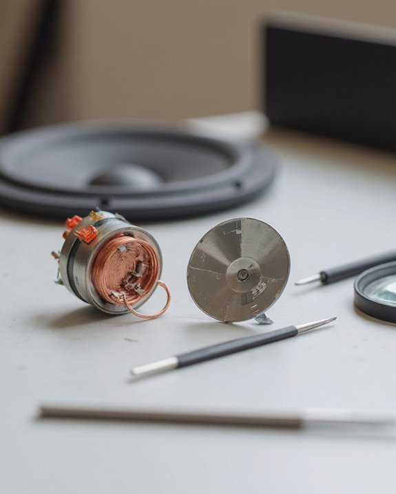 diagnose voice coil diaphragm