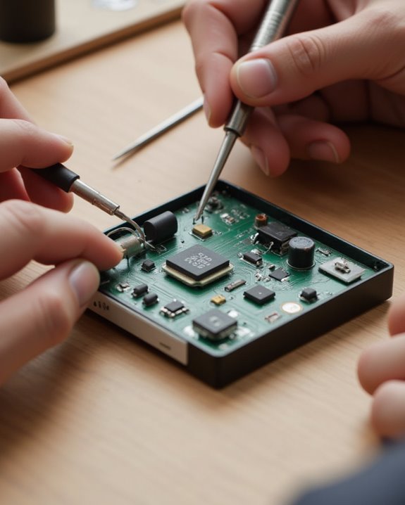 install electronic components securely