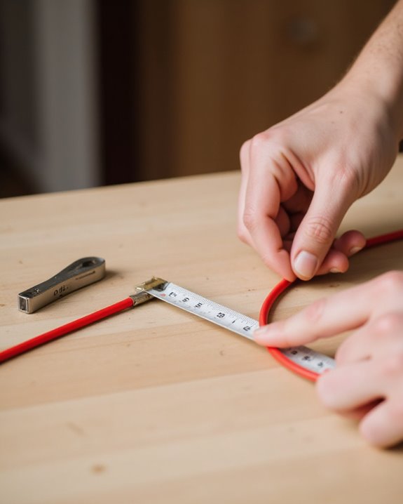 measuring and cutting wire
