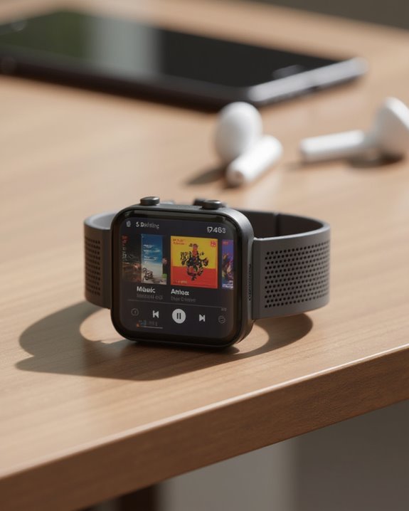 music through watch speaker