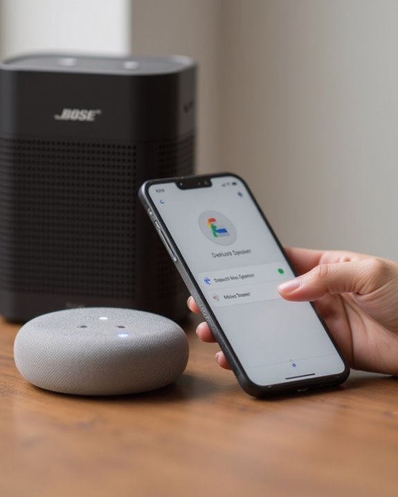 access default music speaker
