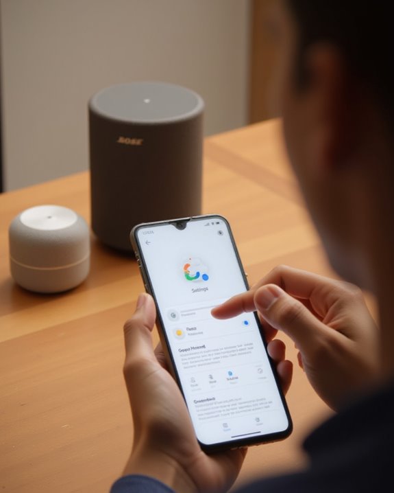 access google home settings