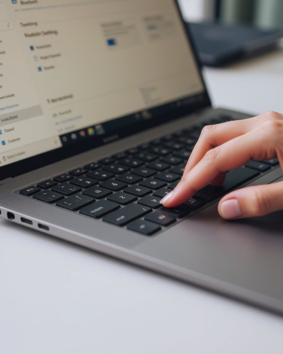 access toshiba bluetooth settings