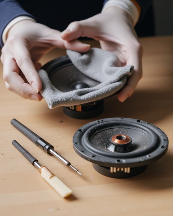 clean and prepare speakers