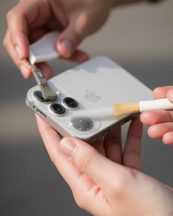 clean iphone speaker grills