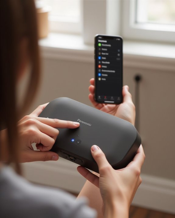 connect panasonic bluetooth speaker