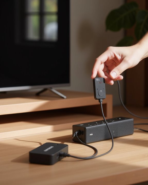 hitachi tv bluetooth transmitter selection