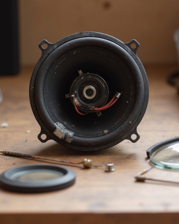 inspect speaker physical components