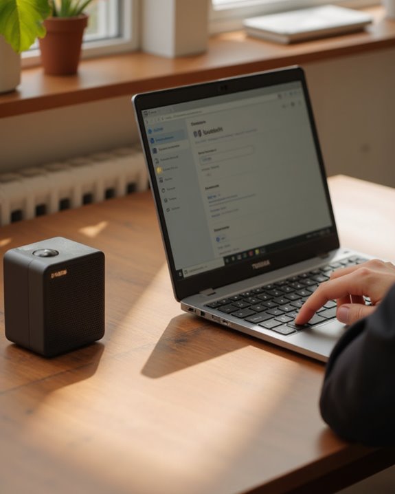 pair speaker with laptop