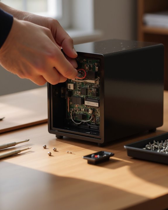 reassemble components for testing
