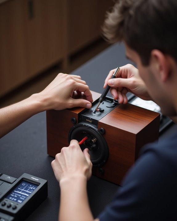 reassemble speakers with testing