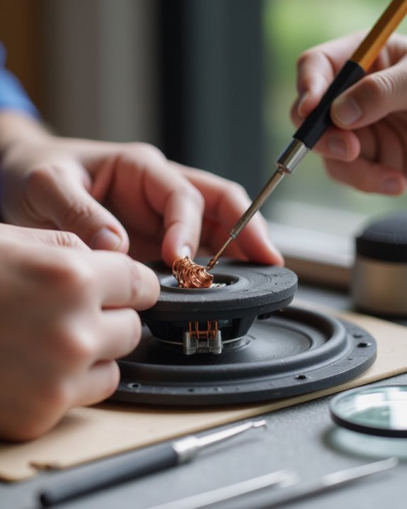 removing and replacing voice coil