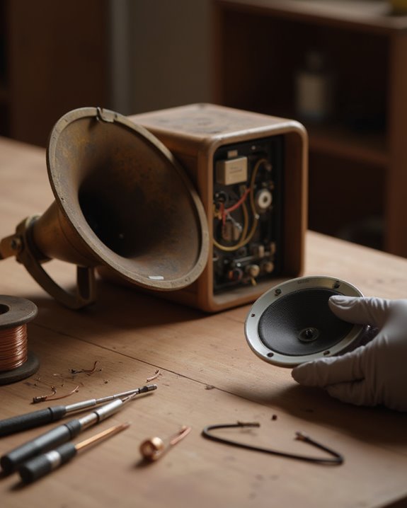 repair a horn speaker