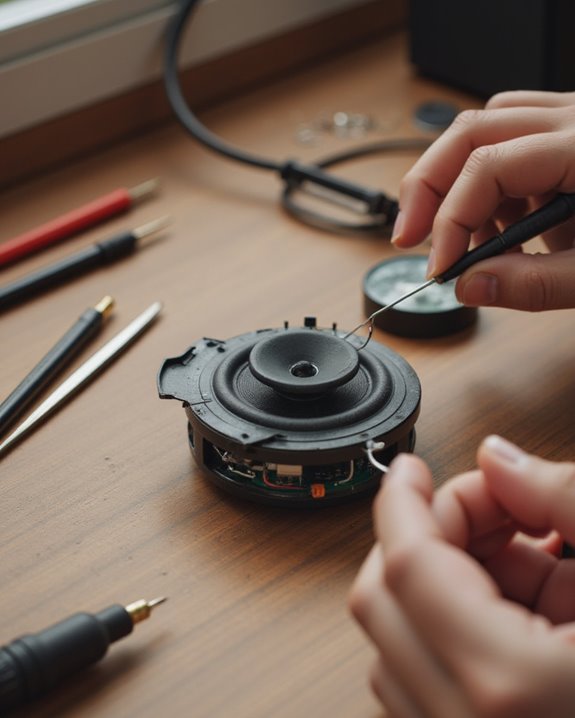 repair a small speaker