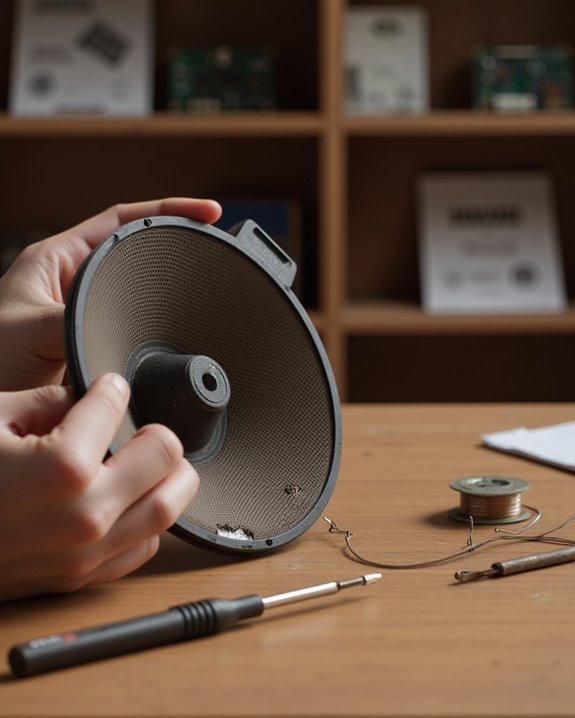 repair radio speaker easily