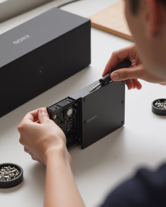 safe sony speaker disassembly