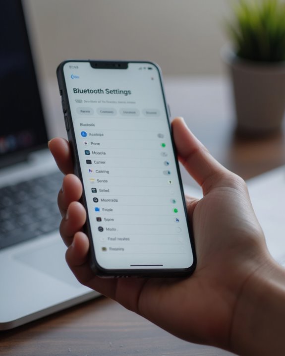 scanning for bluetooth connections