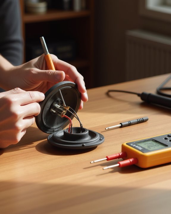 test repaired speaker thoroughly