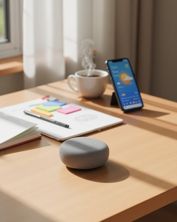 voice activated calendar weather